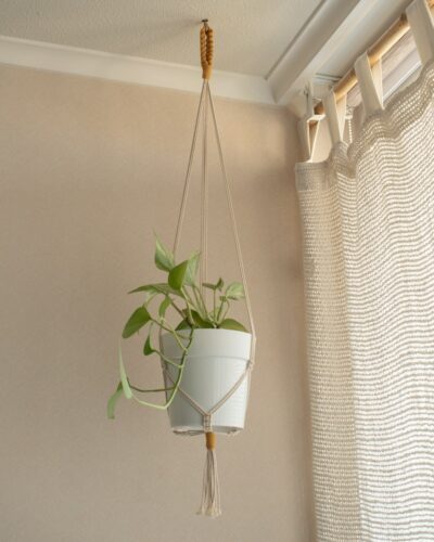 colgador para plantas argolla anudada