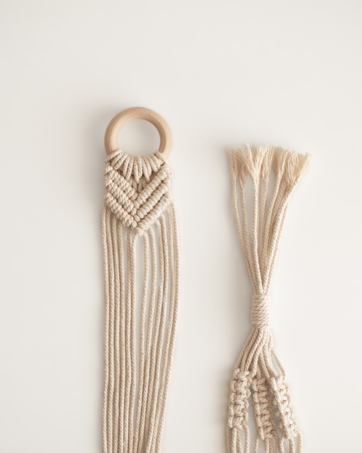 colgador para plantas argolla madera