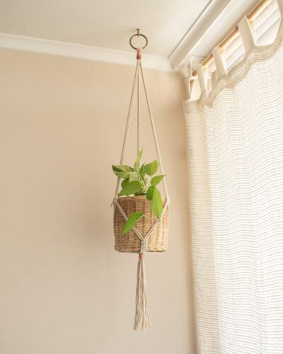 colgador para plantas macrame