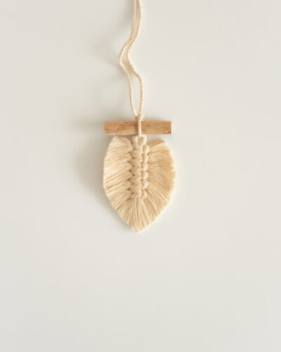 colgante para auto hoja