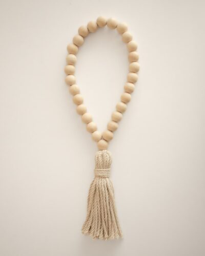 colgante boho cuentas madera