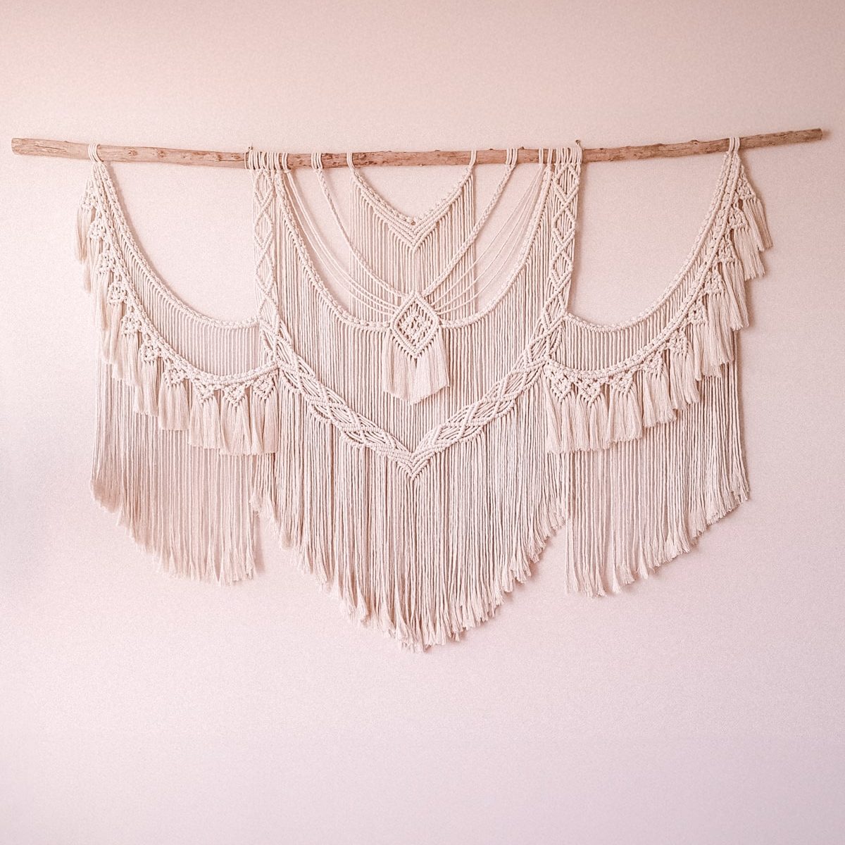 mural de macrame grande