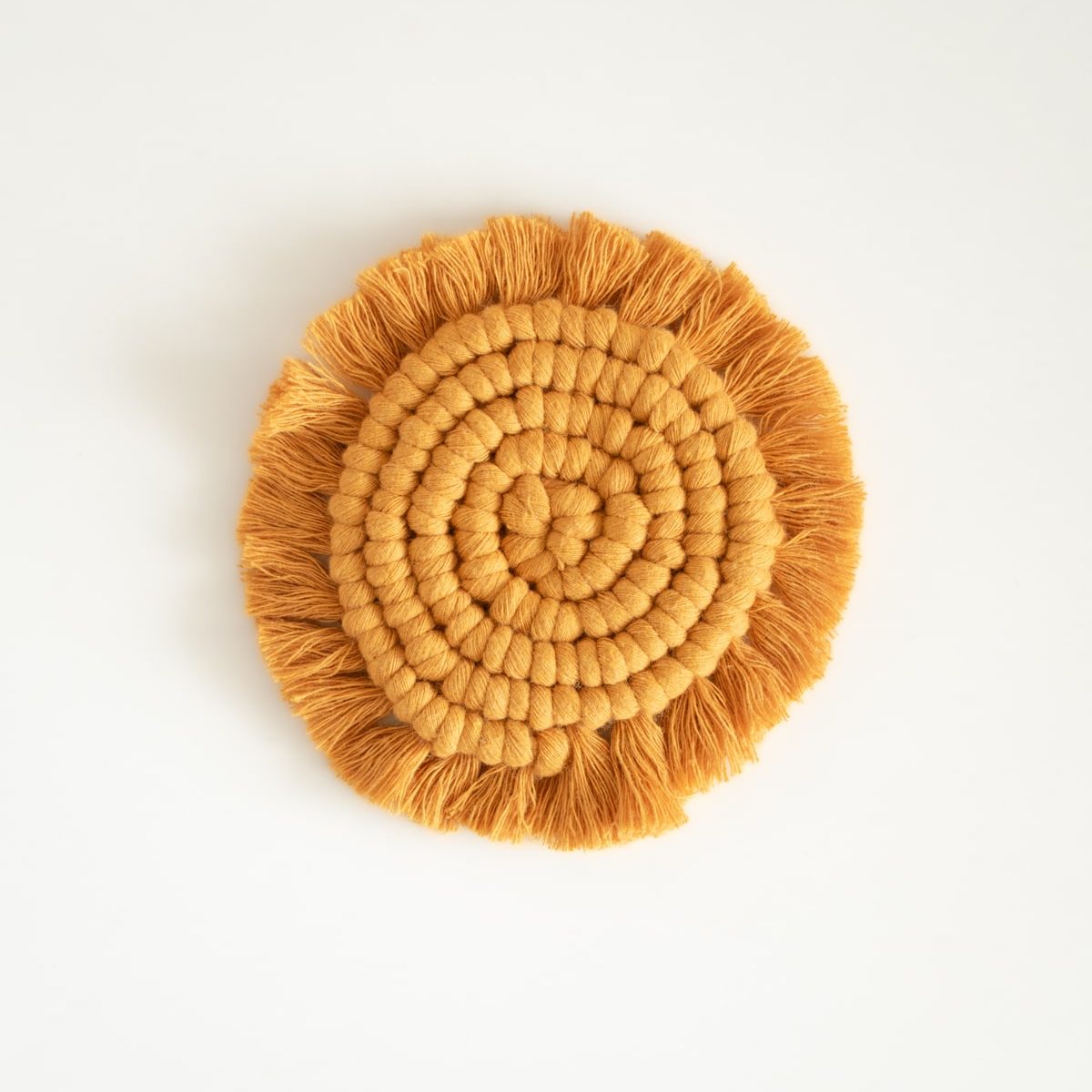 posavasos circular mostaza