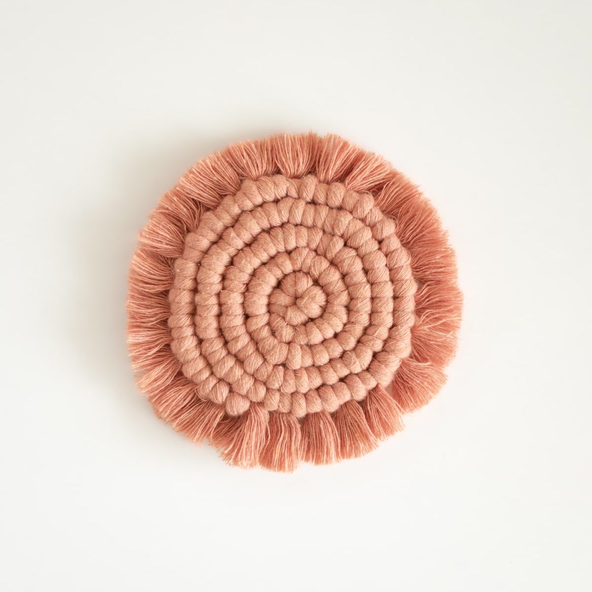 posavasos circular rosado