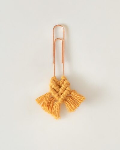 Marcador de Páginas Clip - Mostaza