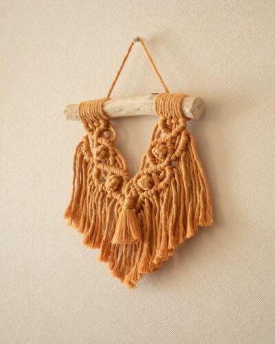 Mini mural de macramé tapiz